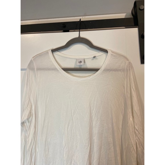 CAbi Style 3056 | Solid White Swing Tee | Size Large | NWOT - Picture 3 of 6